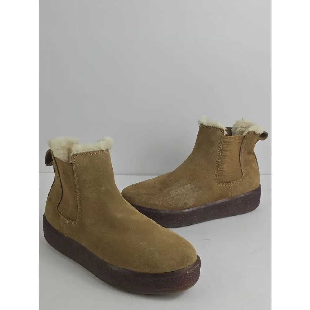 Madewell The Toasty Suede Leather Women's Booties Size 9